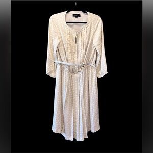 Jones New York Polka Dot Belted Dress – Size 10 Like New